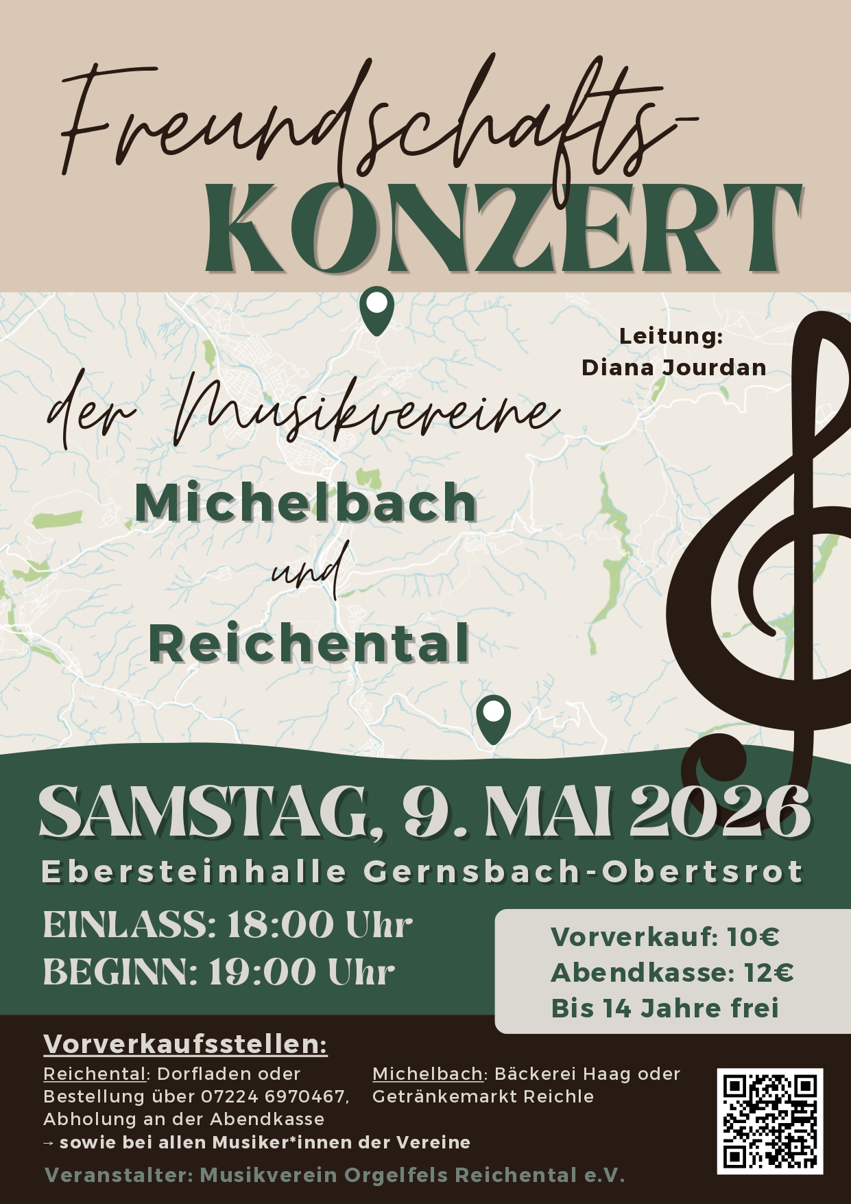 Freundschaftskonzert der Musikvereine Orgelfels Reichental e.V. & Michelbach 1877 e.V.